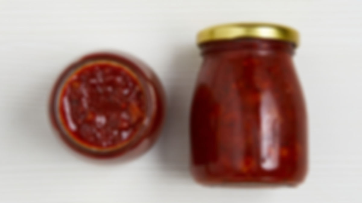 Chutney de tomates y amarillos dulces y picantes, 8 oz