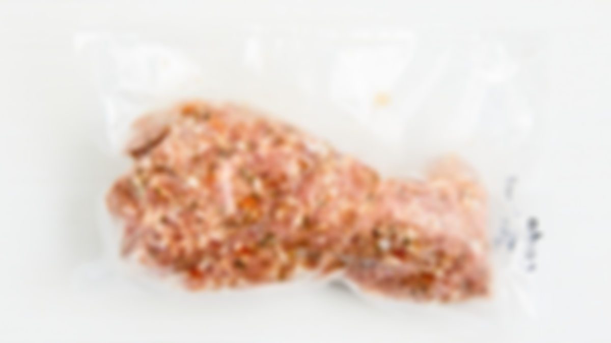 Carne molida de cerdo italiana