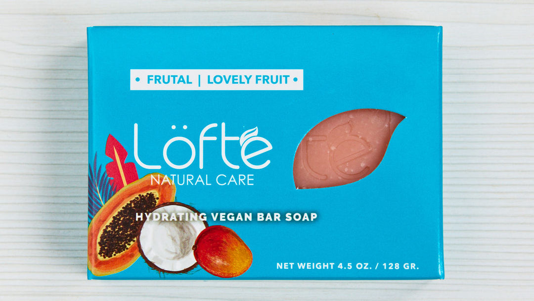 Natural & vegan bar soap, lovely fruit, Lofte Delivered to your door