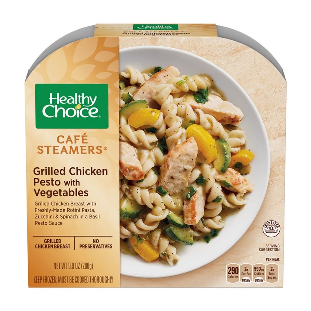 HEALTHY CHOICE CAFÉ STEAMERS CHICKEN PESTO Delivered to your door