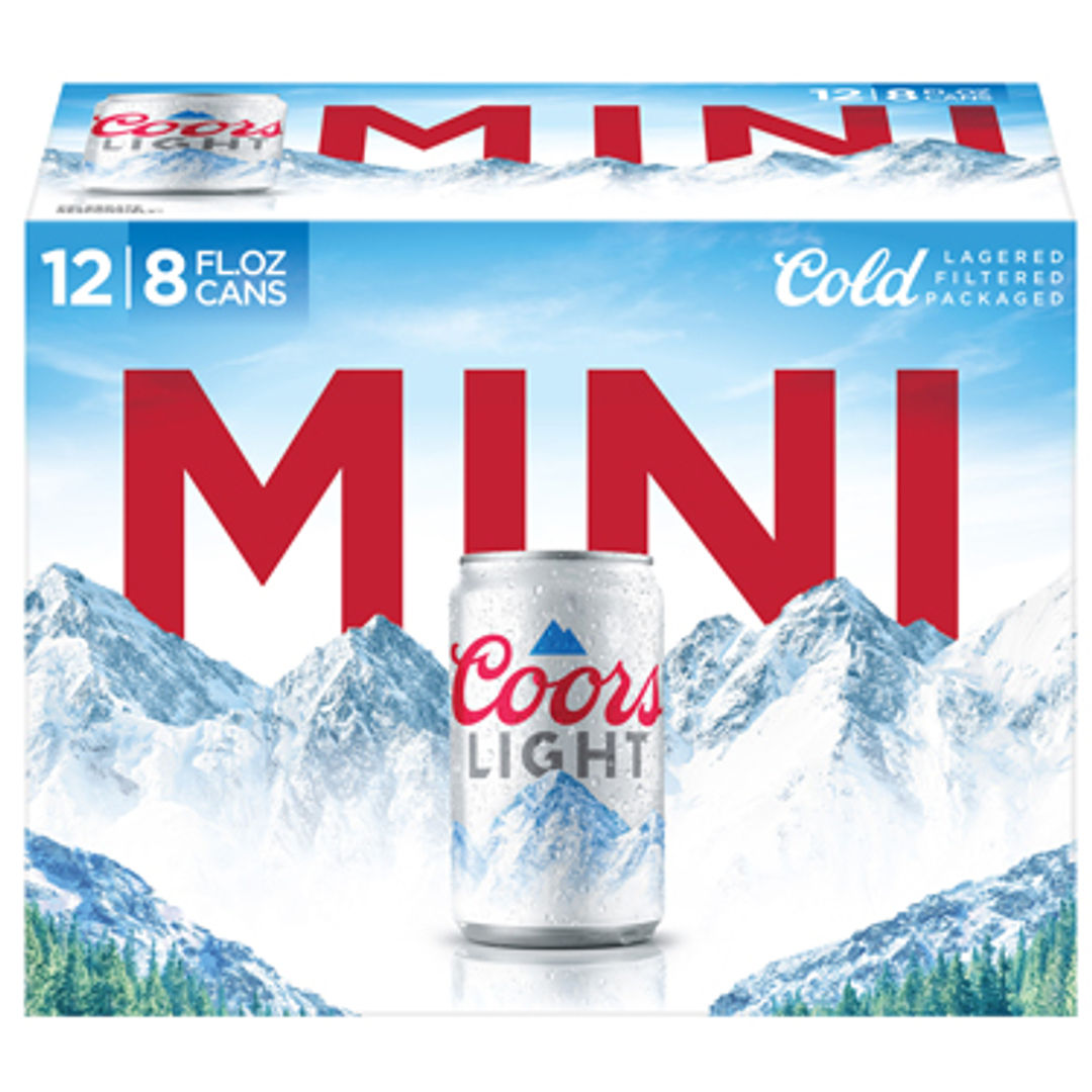 Coors Light mini 12 pack (8 oz) Entrega a tu puerta