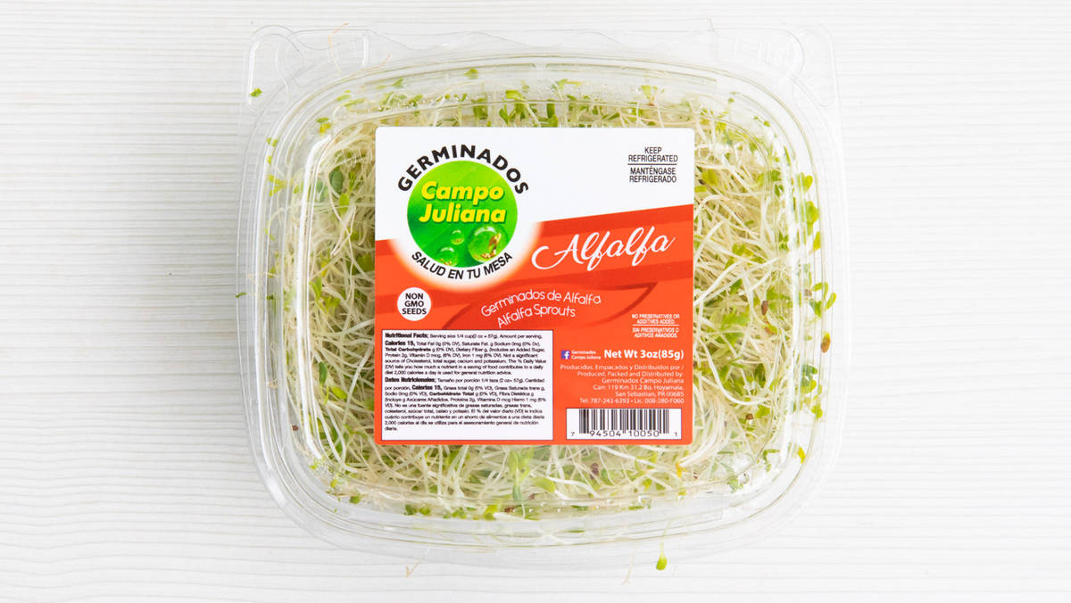 Germinados de alfalfa, 3 oz