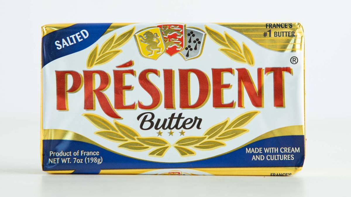 Mantequilla, salada, President, 7 oz