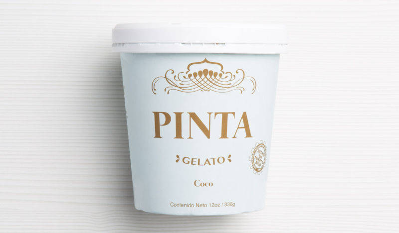 Gelato coco, Pinta