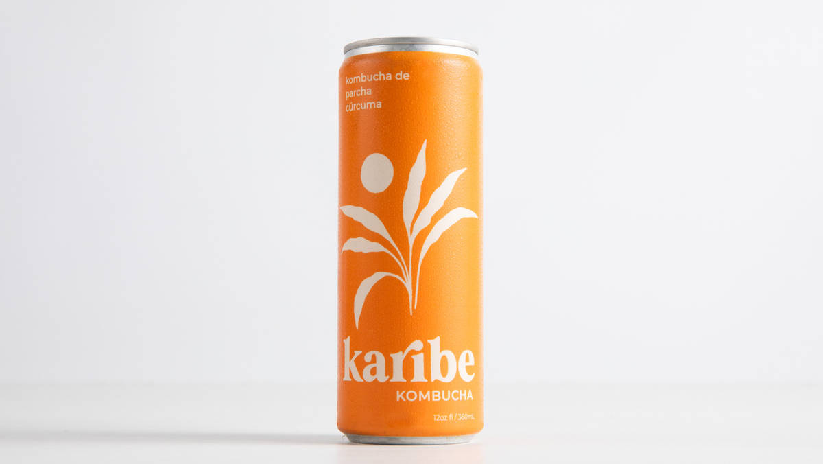 Kombucha de  parcha y curcuma - Karibe