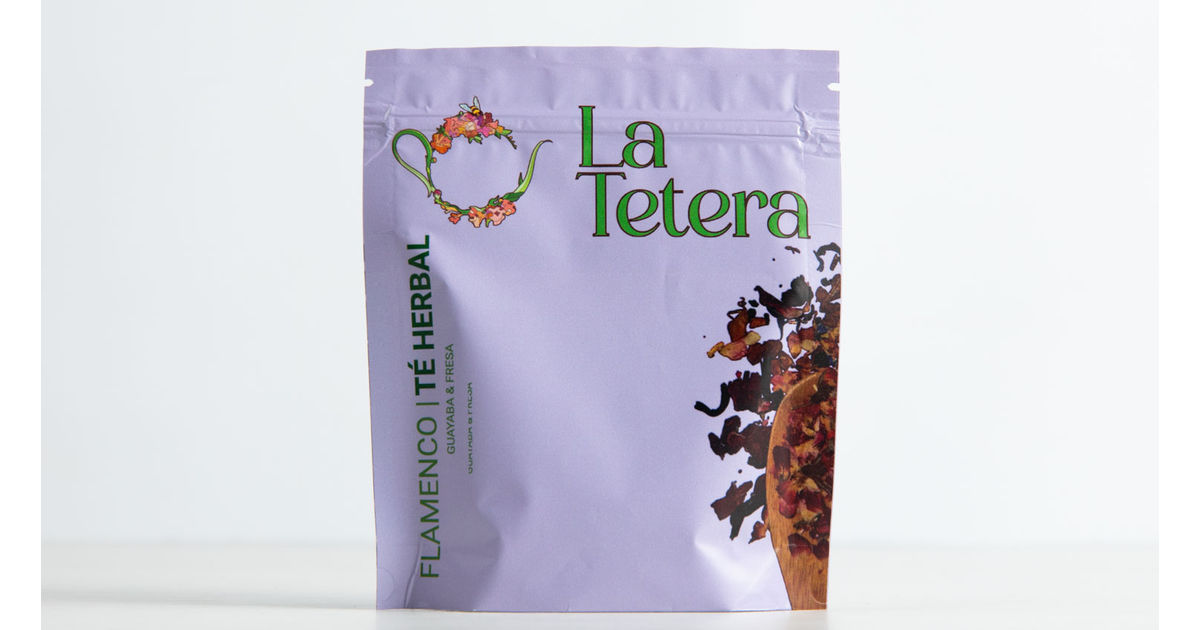 Flamenco- Té Herbal (guayaba y fresa), La Tetera