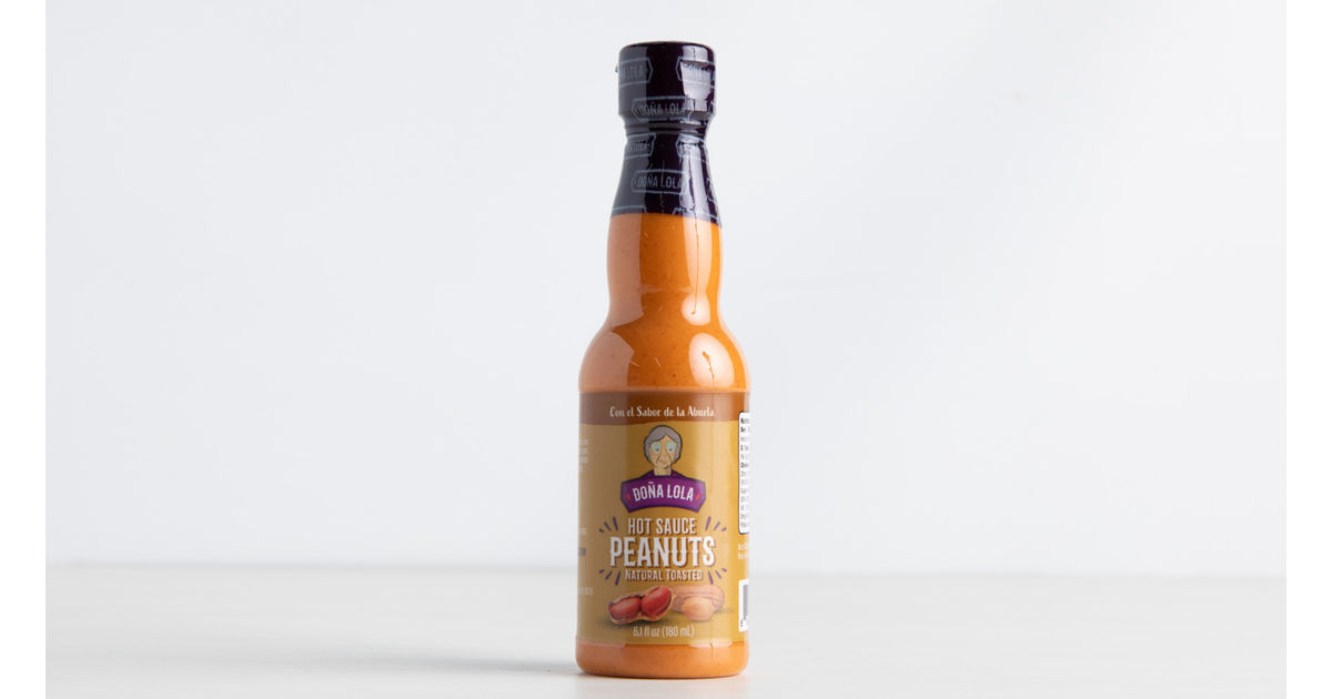 Peanuts Natural Roasted Hot Sauce, Doña Lola