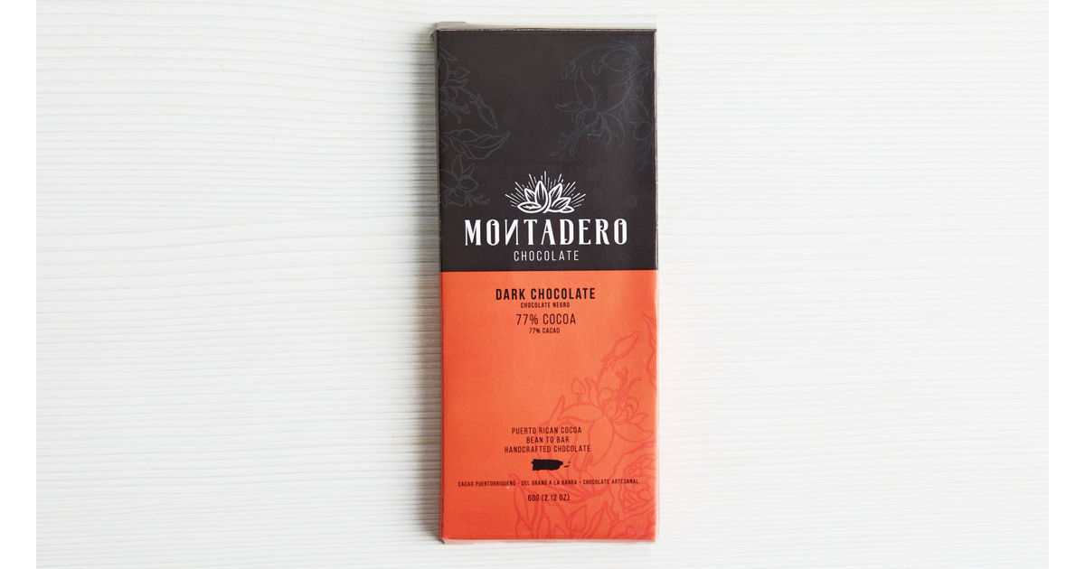 77% chocolate oscuro, Montadero