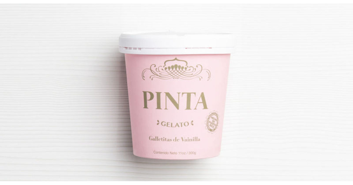 Vanilla cookie gelato, Pinta