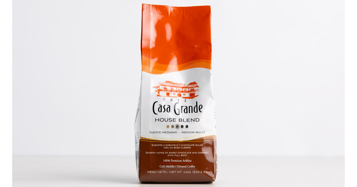 Casa Grande House Blend Coffee, Ground (12oz)