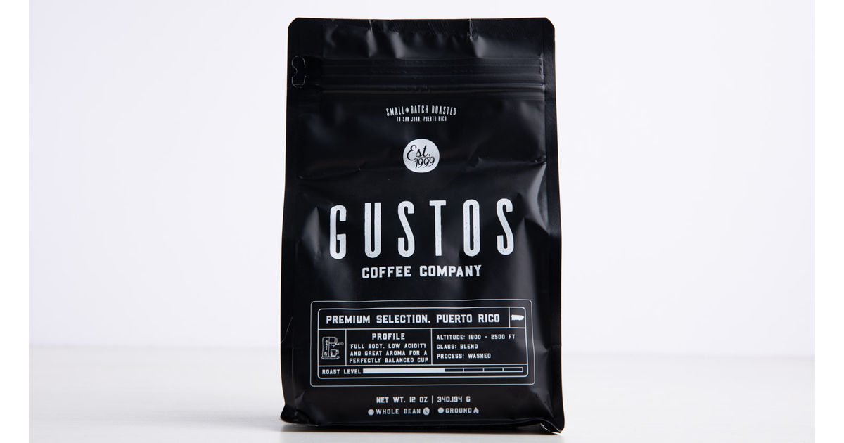 Gustos Premium Selection coffee, medium roast, ground, 12 oz
