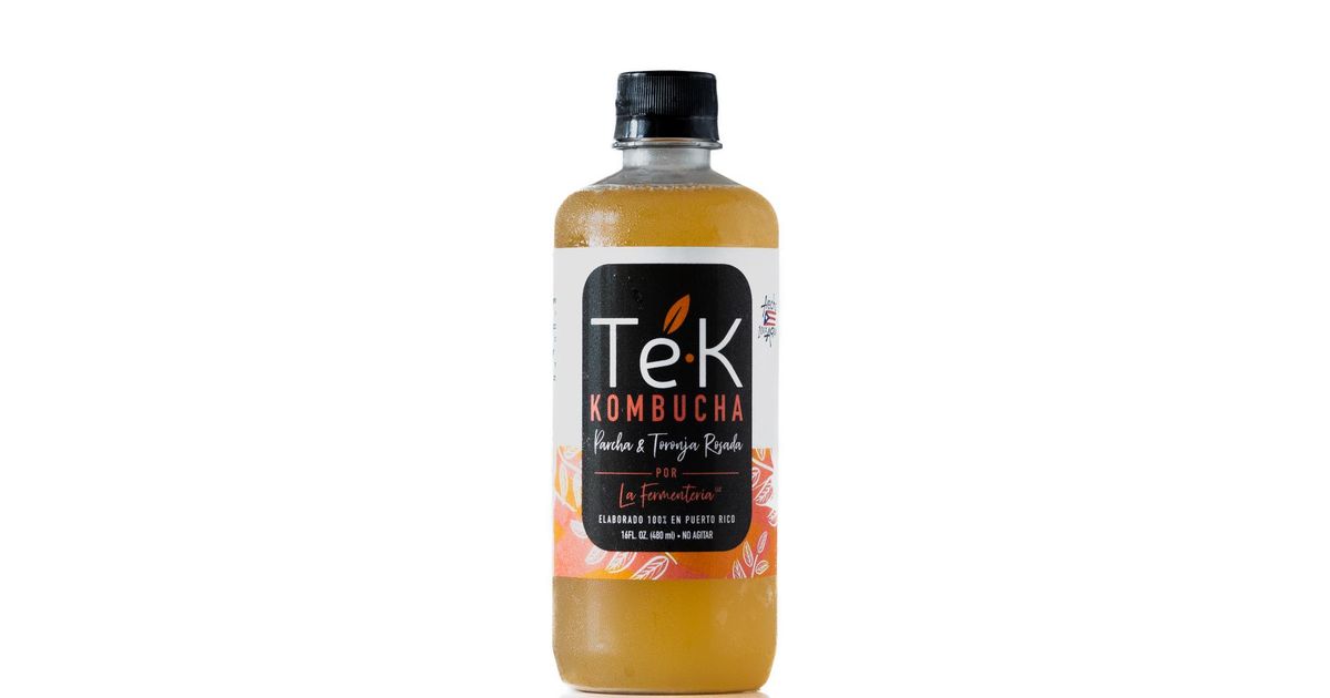 Kombucha de parcha y toronja rosada