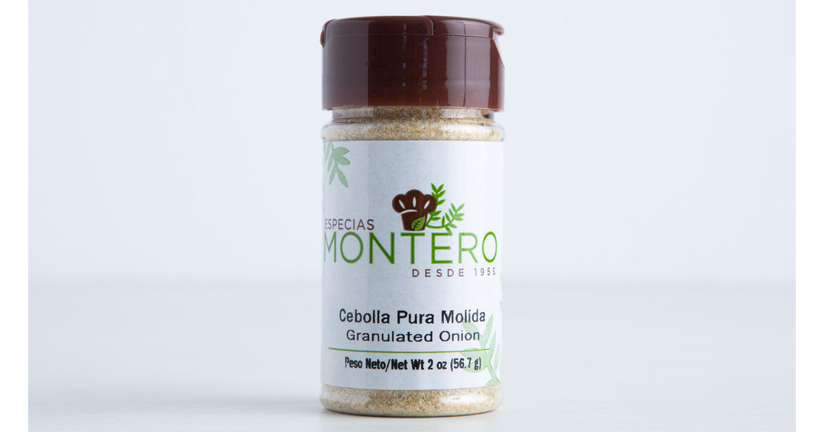 Granulated onion, Montero, 2 oz
