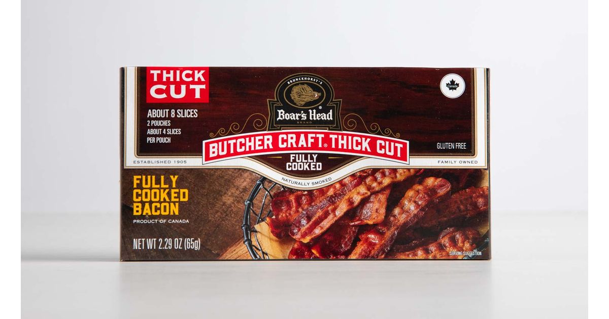 Bacon, Thick Cut Fully Cooked 2.29oz