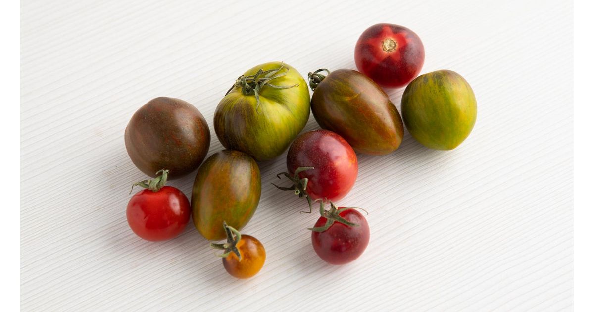 Tomate cherry mezcla, heirloom