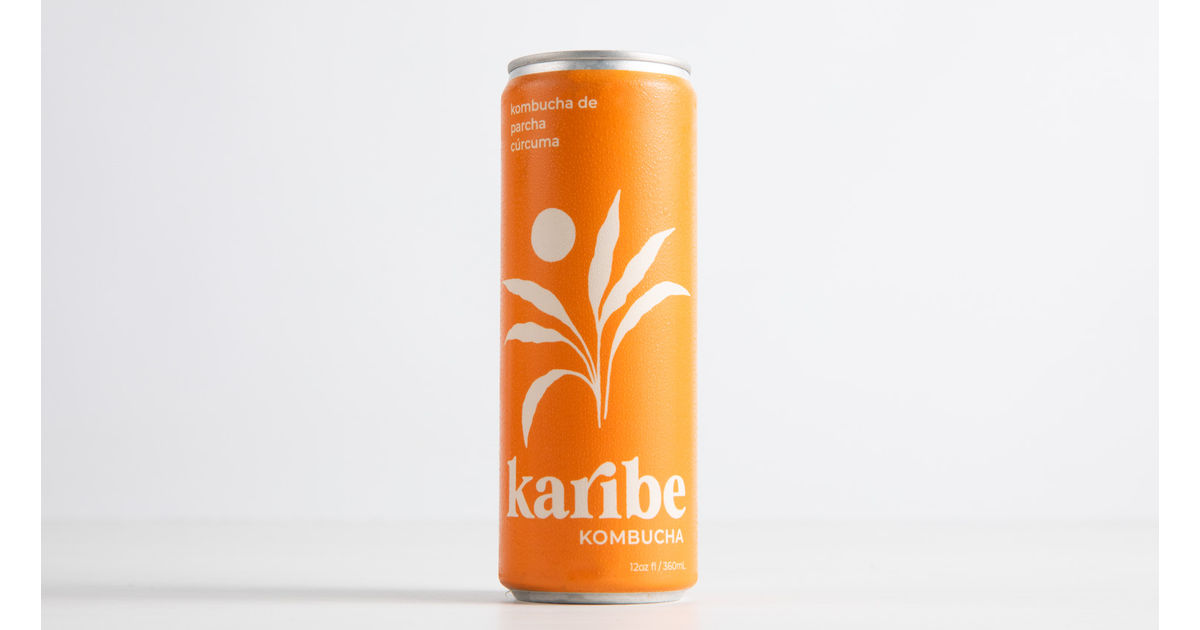 Kombucha de  parcha y curcuma - Karibe