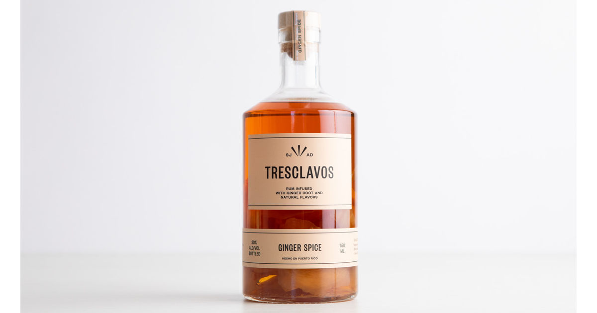 Tresclavos rum: ginger