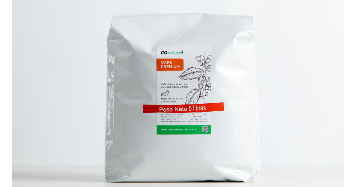 Café PRoduce, grano, 5 lb