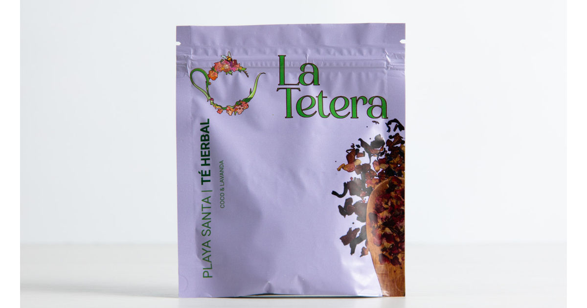 Playa Santa- Té Herbal (coco y lavanda), La Tetera