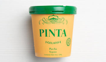 Gelato parcha vegano, Pinta