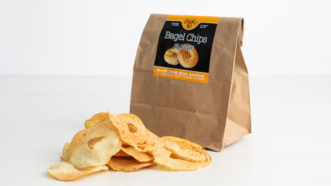 Bagel chips, canela
