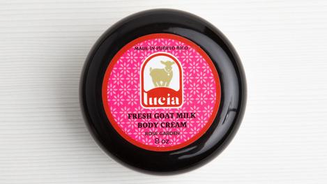 Crema corporal a base de leche de cabra, Lucía, jardín de rosas