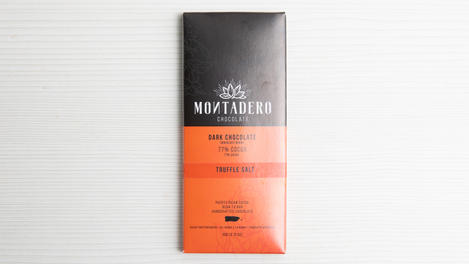 77% chocolate oscuro con sal trufada, Montadero