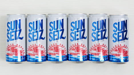 Hard seltzer de toronja rosada, Sunsetz