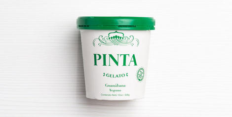 Gelato guanábana vegano, Pinta