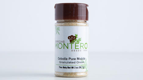 Cebolla pura molida, Montero, 2 oz