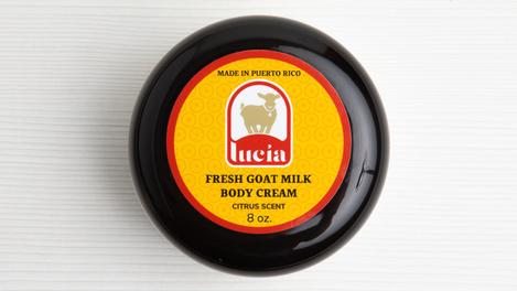 Crema corporal a base de leche de cabra, Lucía, cítrico