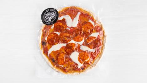 Pizza de chorizo cantimpalo, Que viva!