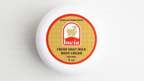 Crema corporal a base de leche de cabra, Lucía, natural
