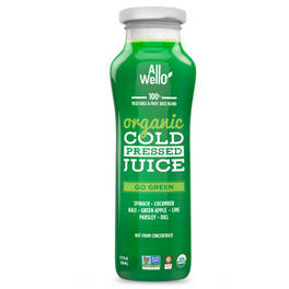 Allwello Organic Go Green Juice 11.1 oz