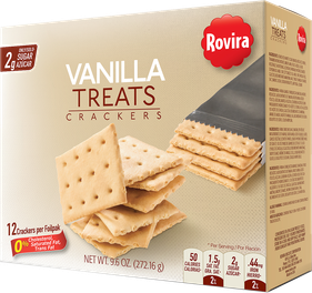Vainilla Treats Crackers (8 Foil Fresh paquetes/Caja) – 9.6 oz caja 