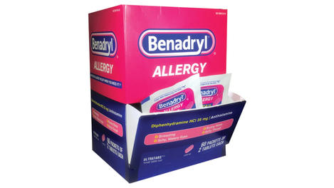 Benadryl (1 paquete con 2 tabletas)