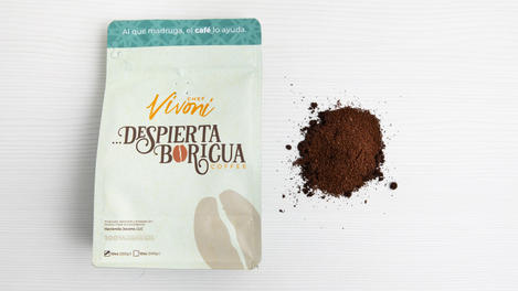 Café Despierta Boricua, tueste liviano, molido, 10 oz