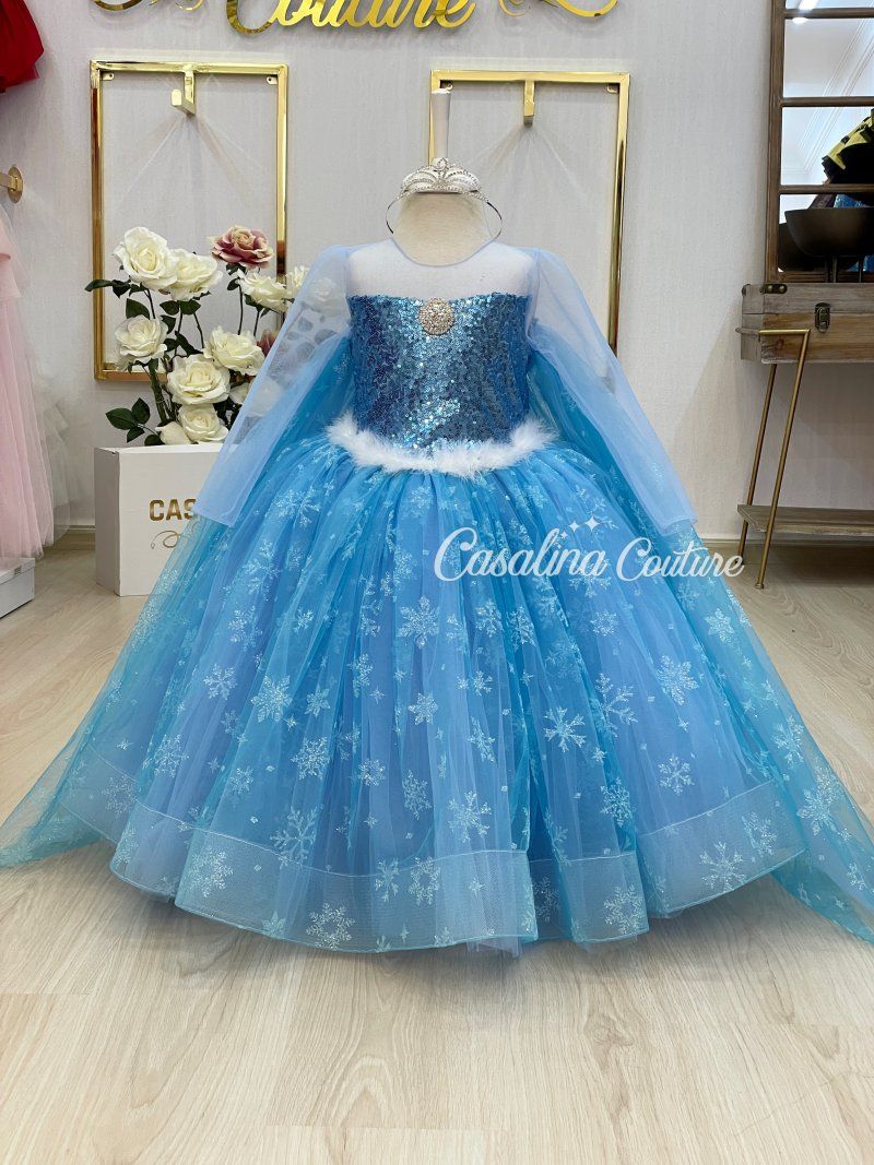 Disney Frozen Queen Elsa Dress | Girls Elsa Snow Princess Dress - Disney  Frozen 2 - Aliexpress