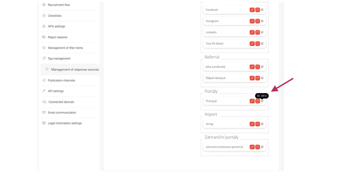 finding the source ID