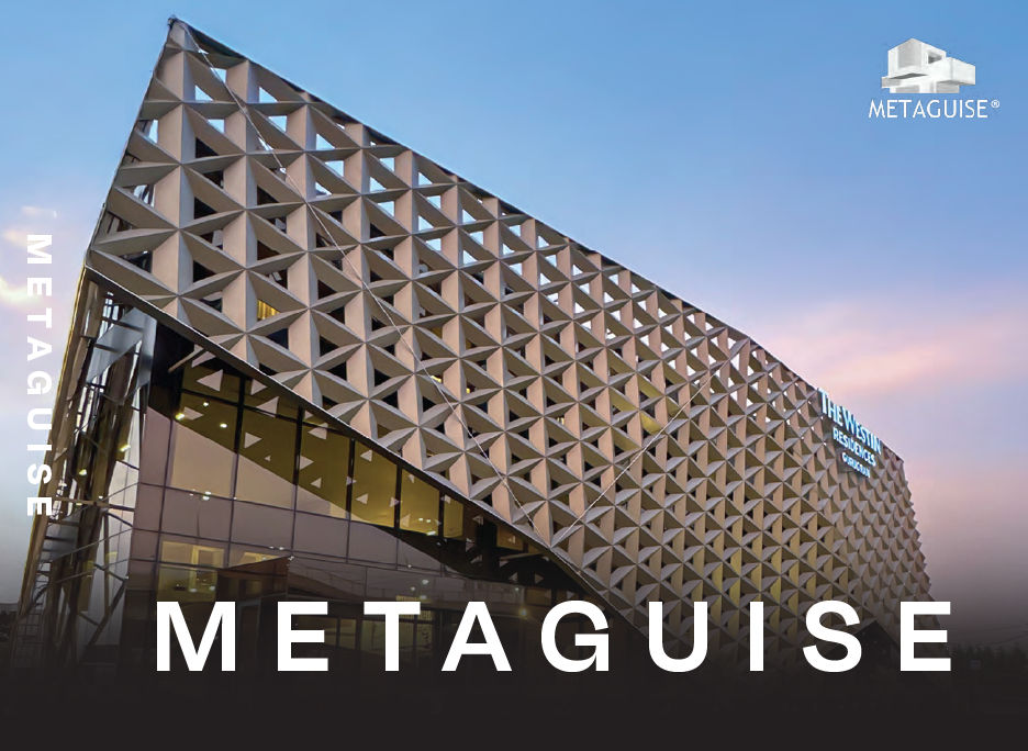 Cover of Metaguise Odyssey book featuring a sculpted metallic wing motif in bronze tones.