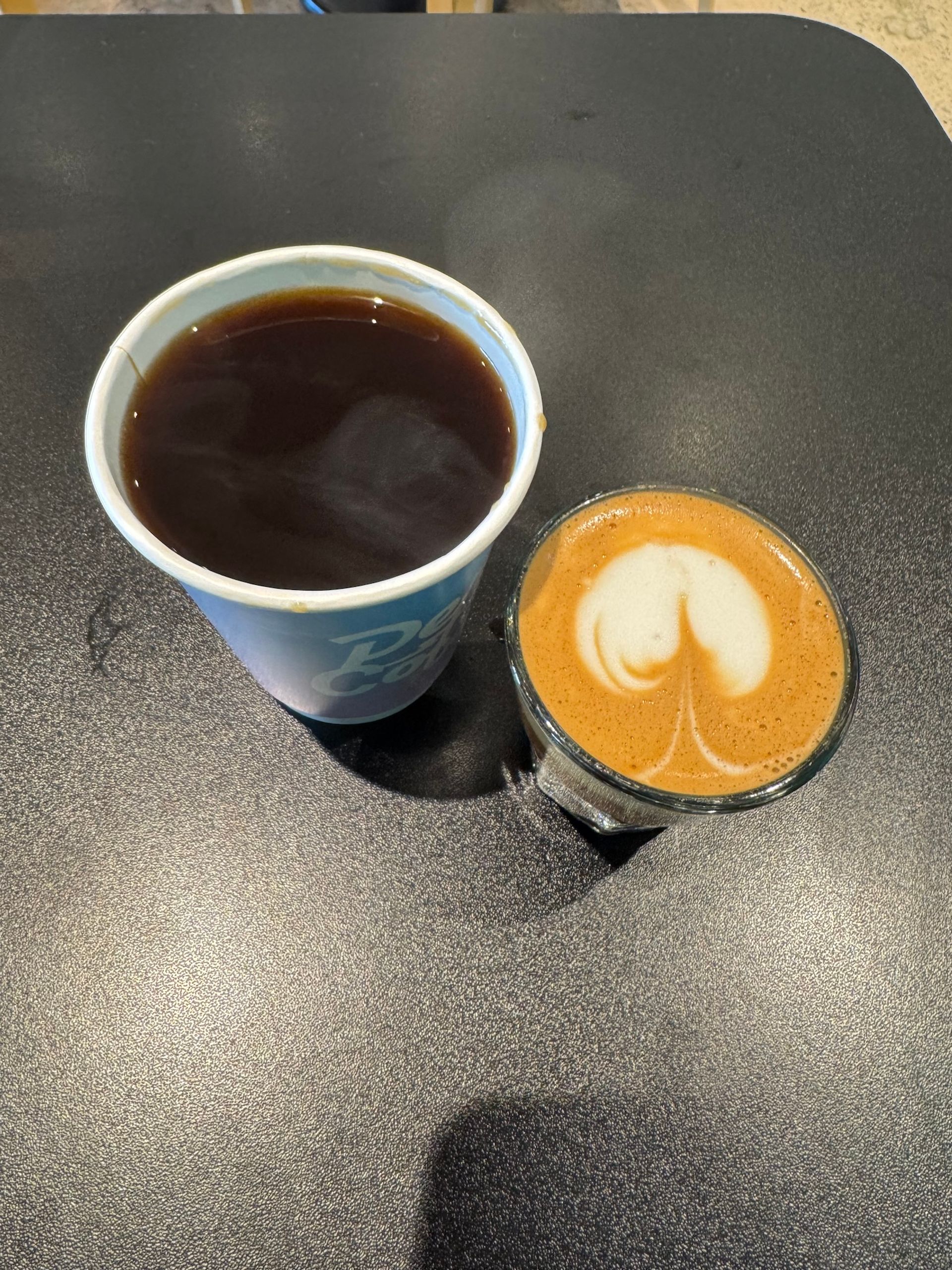 Drip and cortado