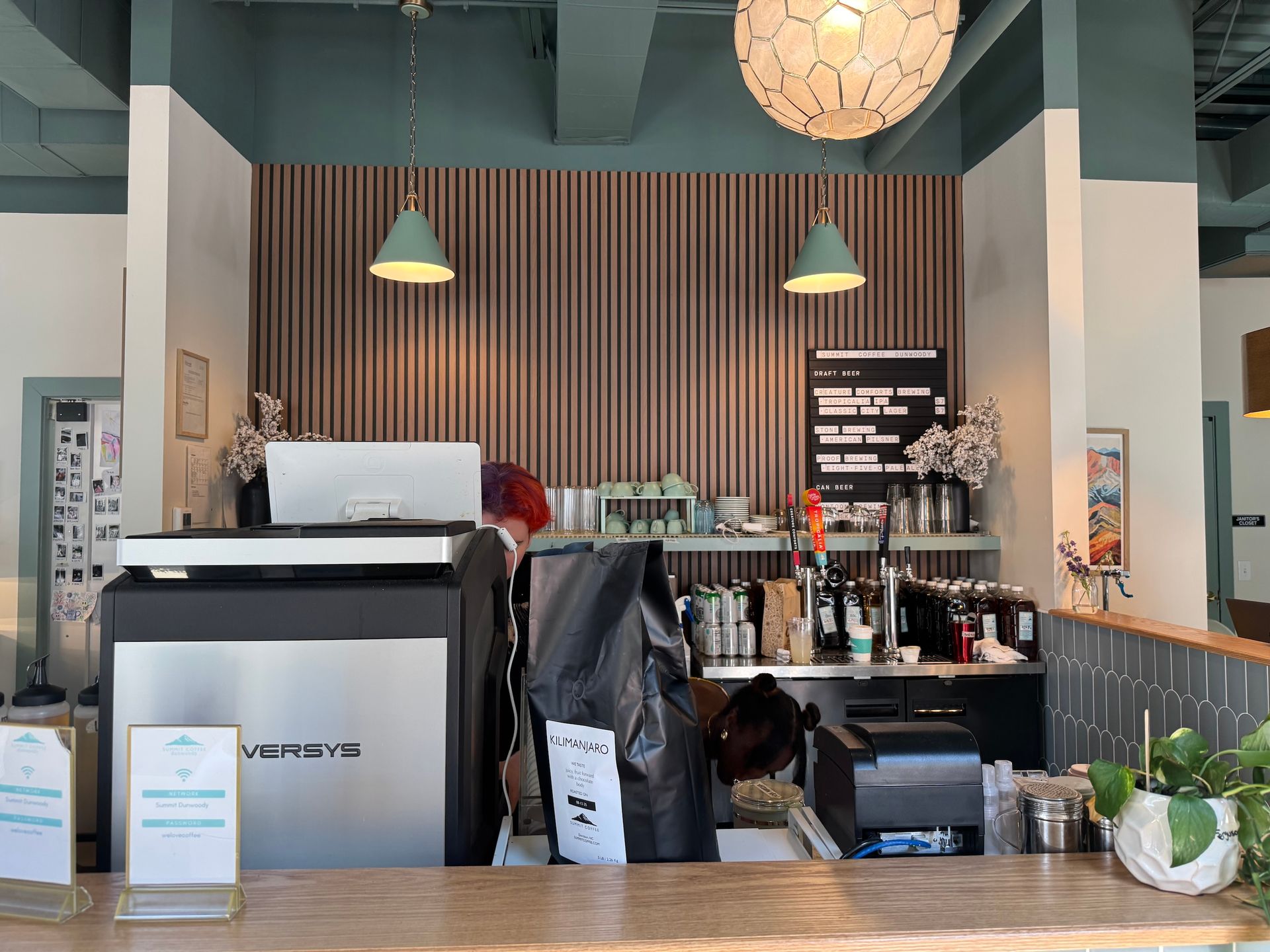 Barista work area