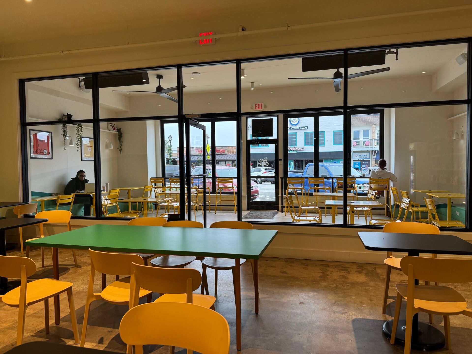View of the patio from inside