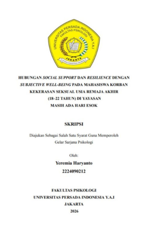 Hubungan Social Support & Resilience dengan Subjective Well