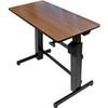 Ergotron Workfit-D 24-271-927 Sit-Stand Desk - Black, Walnut Top