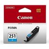 Canon CLI Series 6514B001 CLI-251C Inkjet Cartridge - 304 Pages - Cyan