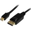 StarTech.com 3 ft Mini DisplayPort to DisplayPort 1.2 Adapter Cable M/M - DisplayPort 4k - DisplayPort Male Digital Audio/Video - Mini DisplayPort Male Digital Audio/Video - 3ft - Black