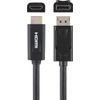 Belkin Video Cable Adapter - DisplayPort Male Digital Audio/Video, HDMI Male Digital Audio/Video - 6ft