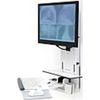 Ergotron StyleView Lift for Monitor, Keyboard, Mouse, Scanner - White - Height Adjustable - 24