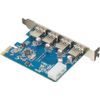 Visiontek 900544 4-Port Expansion Card - USB 3.0 - 1 x PCI Express - Wired